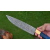 M DAMASCUS CUSTOM HANDMADE DAMASCUS STEEL ENGRAVED BLADE CHEF KNIFE
