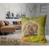 VOID Hedgehog Moss Forest Animal Cushion Cover Polyester Decoration Easter