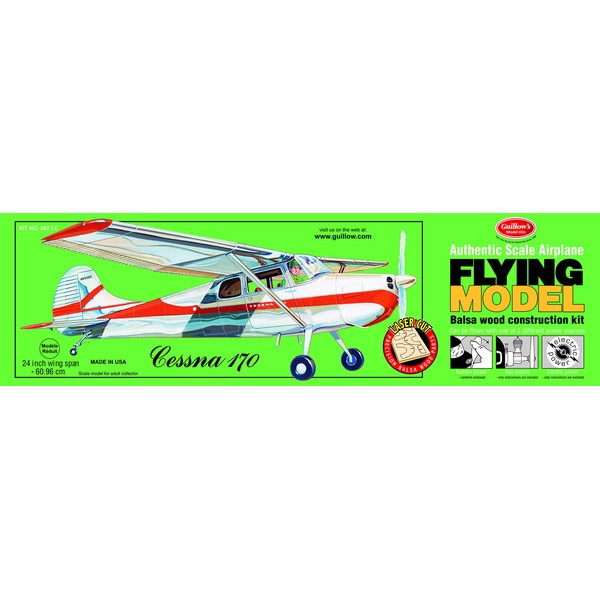 Guillow's Cessna 170 Laser Cut Model Kit for 8 - 11 Years