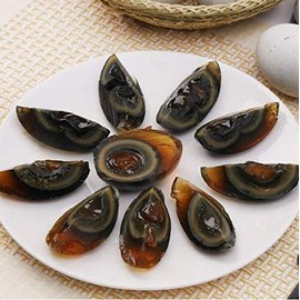 Pine Flower Skin Tongue Koku Peitan Pine Flower Duck Skin Tendum, Soft Type, Jelly, Chinese Food, Pack of 6