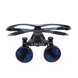 BoNew 3.5X lupas de vidrio óptico + 3W faro + bolsa de tela (negro)