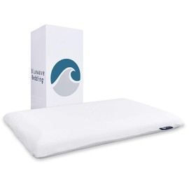 Bluewave Bedding Ultra Slim Gel Memory Foam Pillow for Stomach and Back Sleepers - Thin, Flat Design for Cervical Neck Alignment and Deeper Sleep (2.75-Inches Height, Standard Size)