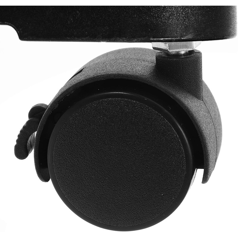 4 Piezas Ruedas Giratorias de Oficina M8*13mm PP Negras para
