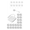 Goju Kit De Electrodos 20 Cuadrados 10 Faciales 3 Cm Fisioterapia
