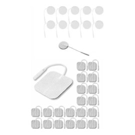 Goju Kit De Electrodos 20 Cuadrados 10 Faciales 3 Cm Fisioterapia