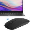 Qiilu Ratón Wireless Tablet Mouse Negro Inalámbrico Bluetooth 5.0 Ratones