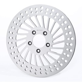 TCT-MOTORPARTS 11.5" Front Right Brake Rotor + Disk Brake Rotor Bolts Fit For Harley Sportster 2000-2013 Softail 2000-2014 Touring Street Glide 00-07 06