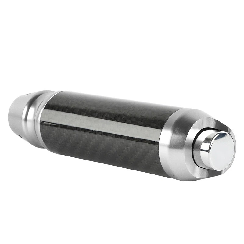 JDM MUGEN Carbon Fiber Aluminum Silver Universal Automatic Car Gear