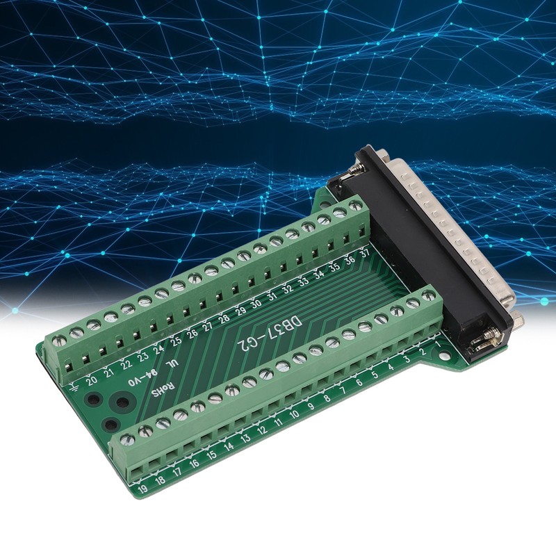 DB37 Breakout Connector Terminal Board Straight PCB Insulated Anti Interference