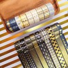 KAVI' S 18 Rolls Black Gold Washi Tape Set Basic