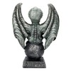 Pacific Giftware Cthulhu Figure on Globe - Demon Statue Devil