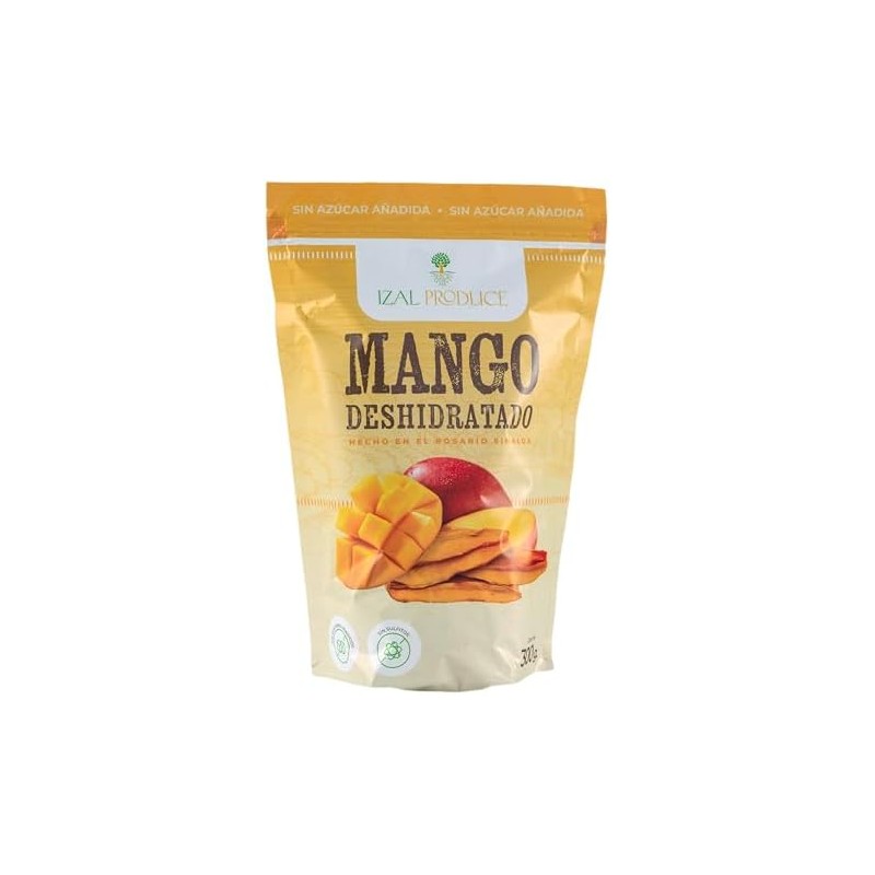 IZAL PRODUCE Mango Deshidratado 100% Natural 300g Snack Saludable y