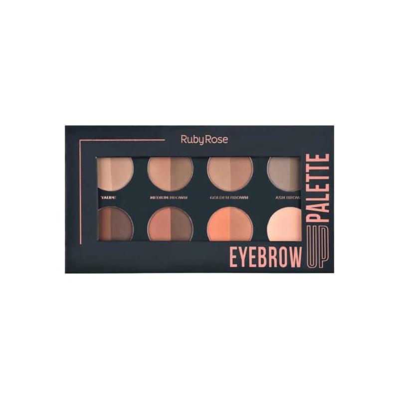 Paleta Profesional de Sombras de Cejas Ruby Rose, 7 tonos