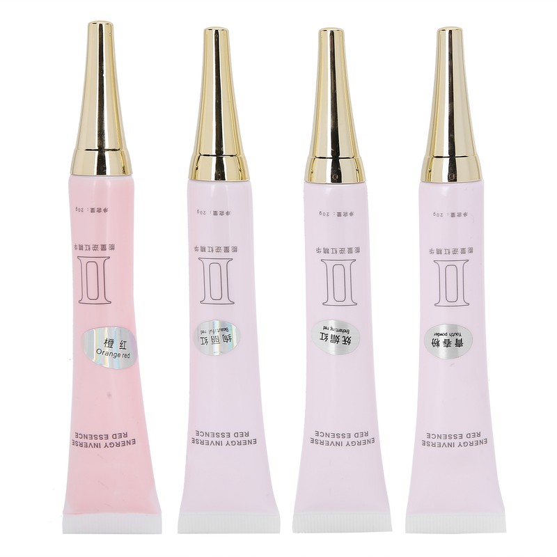 4pcs Microblading Red Lip Serum Moisturizing Lip Tattoo Color Fixing