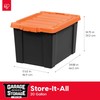 IRIS USA 20 Gallon Lockable Storage Bins with Lids, 2