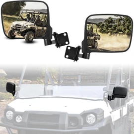 SAUTVS Side Rear View Mirrors for Kawasaki Mule Pro FXT DXT DX FX 2015-2027