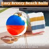 JOYIN 4-Pack 20" Beach Balls - Large Rainbow Beach Ball