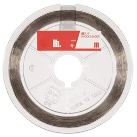 YAMATOYO, Leader Sea Bream Lava Shock Leader, Fluorocarbon, 11.8 ft (30 m), No. 3, 12lb, Titanium Gray