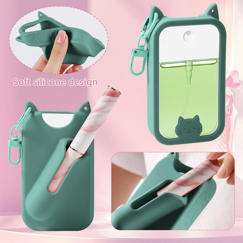 QIOFEARTH Silicone Case Compatible with Touchland Hand Sanitizer Spray Mist