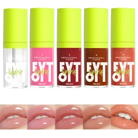 Set De Cuidado Labial Hidratante Glossy Liquid Lip Oil Gloss
