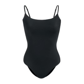 KNIX Leakproof Classic One Piece Period Swimsuit - Period Swimwear for Women - UPF 50+ Fabric - Black, Medium