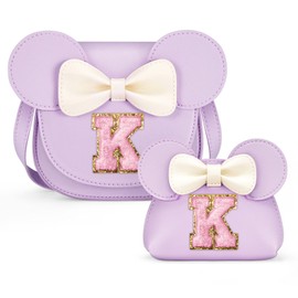 QLOVEA Toddler Purse Gifts for Girls, Little Girl Purse Kids Wallet Crossbody Bag, Birthday Gifts for 3 4 5 6 7 8 Year Old Girl (K, Purple)