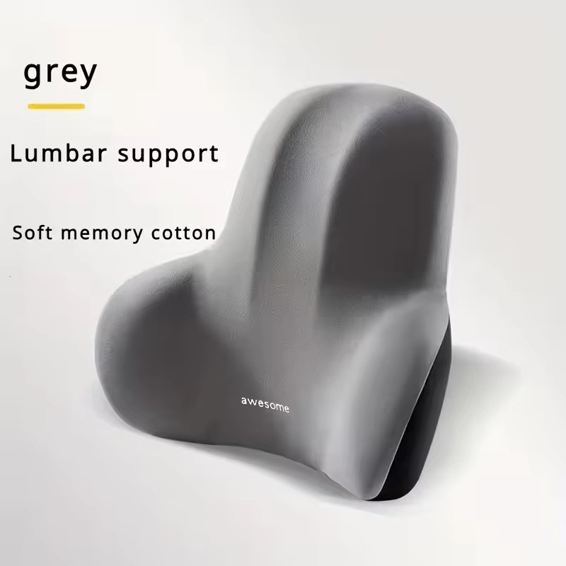 Memory Foam Lumbar Support Cushion for Car & Office Chair
