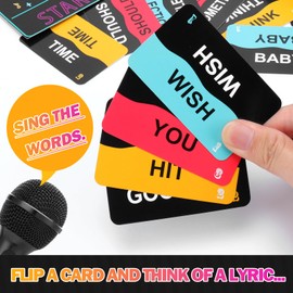 Mity rain Music Party Games - Fast-Paced Music Trivia CardGames for 2-10 Players | Fun Family Games & Adult Card Games with Lyrics ChallengePerfect for Game Night & Music Lovers!