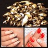 2120 Pcs Champagne Gold Crystal Nail Charms Rhinestones Round Beads