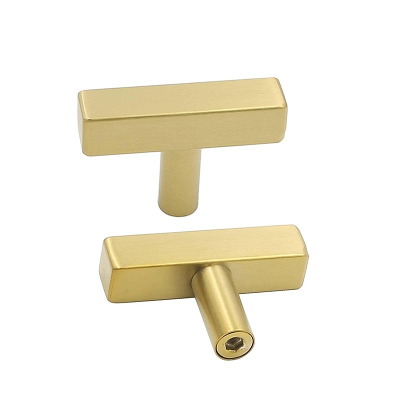 10 Pack Gold Cabinet Knobs Brushed Gold Drawer Knobs T