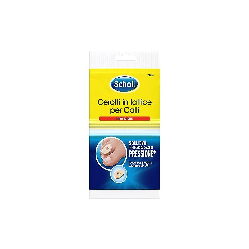 DR. SCHOLL CEROTTI PROTEZIONE IN LATTICE PER CALLI 9 PEZZI