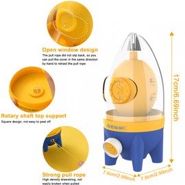 Egg Scrambler Shaker, Egg Mixer, Quick Golden Manual Egg Mixer, Whisk Hand Egg Scrambler, Egg Spinner, Egg Yolk Mixer for Kitchen Mixing Egg White and Egg Yolk Home Kitchen Aid