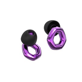 Ear Plugs for Sleeping Noise Cancelling - 27dB Earplugs for Noise Reduction - Reusable Hearing Protection Ear Plug for Concerts, Working, Snoring - Carrying Case & 8 Eartips (Purple, One Size)