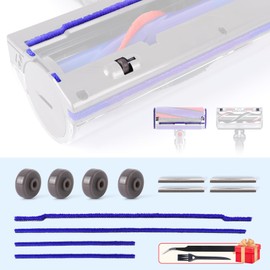 WYWY.Wide Weiche Pl1schstreifen + Achsen + Rad Rollen Ersatz f1r Dyson V6 V7 V8 V10 V11 DC62 Staubsauger Ersatzteile Direktantriebsreiniger Kopf Sohlenplatte Zubeh?r