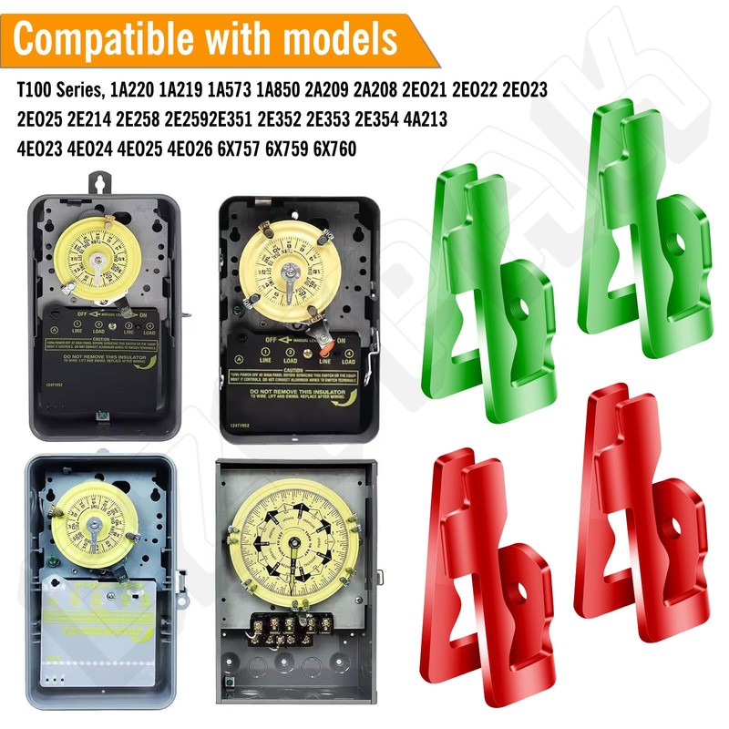 Pool Timer On Off Clips/Time Switch Replacement Trippers (8 ON