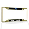 Fastasticdeals Metal Insert License Plate Frame Don't Panic! Weatherproof Car