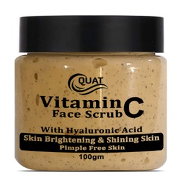 Quat Vitamin C Skin Brightening & Shining Face Scrub for Glowing Skin,Oily,Dry Skin,Women,Men (100gm)