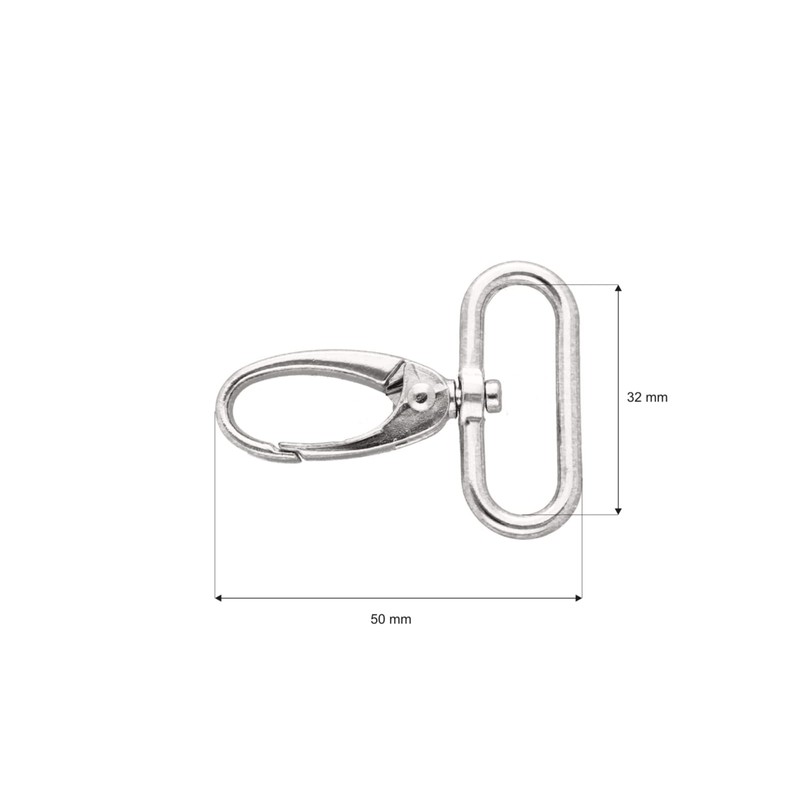 Pack of 5 Premium Swivel Carabiner Hooks for Bags Carabiner