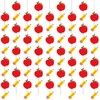 QOUBAI 9Pcs Pencil Apple Banner for Back to School Decorations