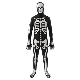 Classic Skeleton Adult Costume Skin Suit - Large