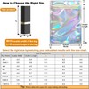 EgticLive 100 Pack Resealable Holographic Bags for Small Business, Iridescent