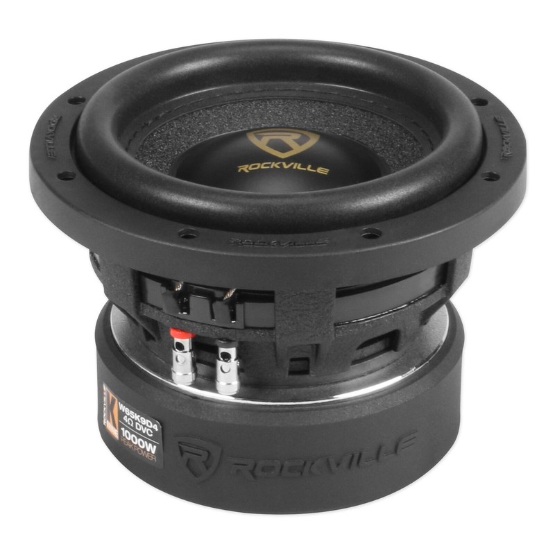 Rockville W65K9D4 6.5" K9 1000w Peak Car Audio Subwoofer Sub