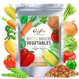Ramen Toppings, Ramen Noodles Ramen Seasoning, Dehydrated Vegetables Soup, 12 Kinds of Natural Veggies, Dried Vegetable Flakes Blend, Add to Noodles Rice Soup, Gluten Free, Ideal for Gift, 17.6 oz