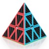 ROXENDA Pyramid Speed Cube Original Triangle Carbon Fiber Pyraminx Puzzle