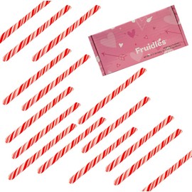 Red Swirl Candy Cane Sticks Suckers, Old-Fashioned Multicolored Mixed-Fruit Flavor, Individually Wrapped, 5.5" Inch, Net WT 10.17 oz (288g), 24-Pack - 0.42oz (12g) Pieces