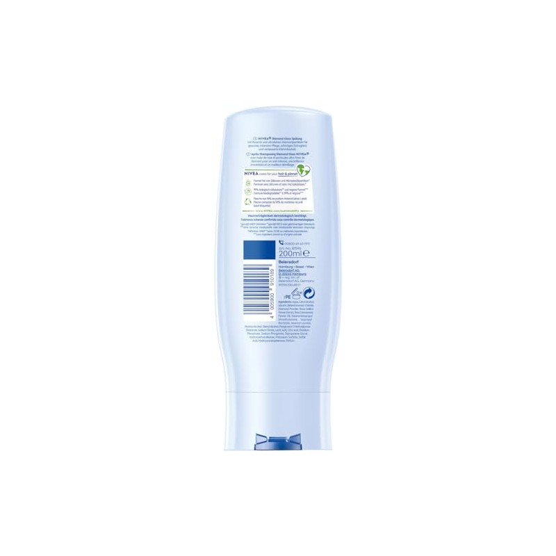 NIVEA Diamond Gloss Brillanz Sp√ºlung, pflegende Haarsp√ºlung mit Diamantpartikeln und