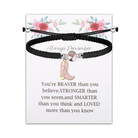 FUSTMW Cowgirl Boot Bracelet Horse Lover Gifts for Horse Rider Owners Cowgirl Jewelry Horse Cowgirl Gifts Equestrian Gifts, Large, Copper, no gemstone