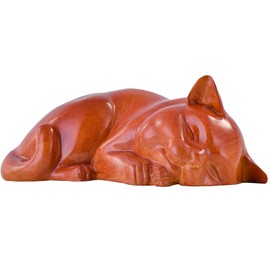 MODorlia Pet Ashes, Sleep Resin Cremator cat Ashes, ash cat Ashes, Small Animal Ashes (Red-Wood Color)