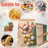 Fullhawl 120 Pcs Christmas Bakery Bags with Window, 4 x