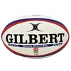 Gilbert England Replica Rugby Ball - White, Blue and Red